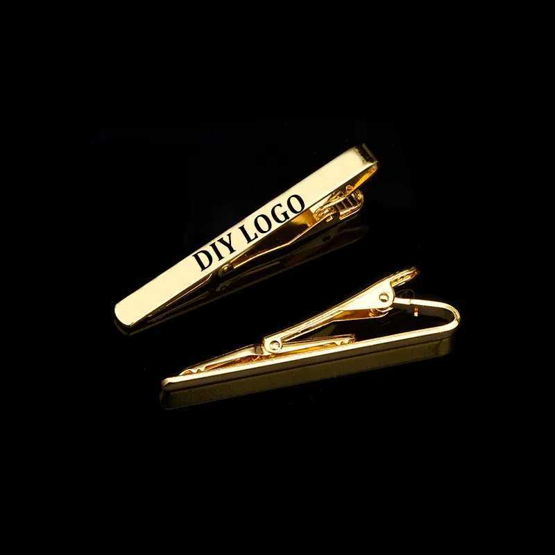 Dropshipping Personalized Customized DIY Laser Tie Clips Metal Fashion Simple Clasp Practical Necktie Clasp Gifts For MenX240914