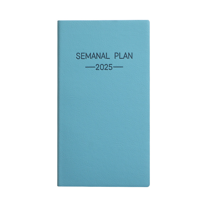 Morandi color scheme 2025 A6 Spanish calendar book portable pocket plan book daily plan notebook