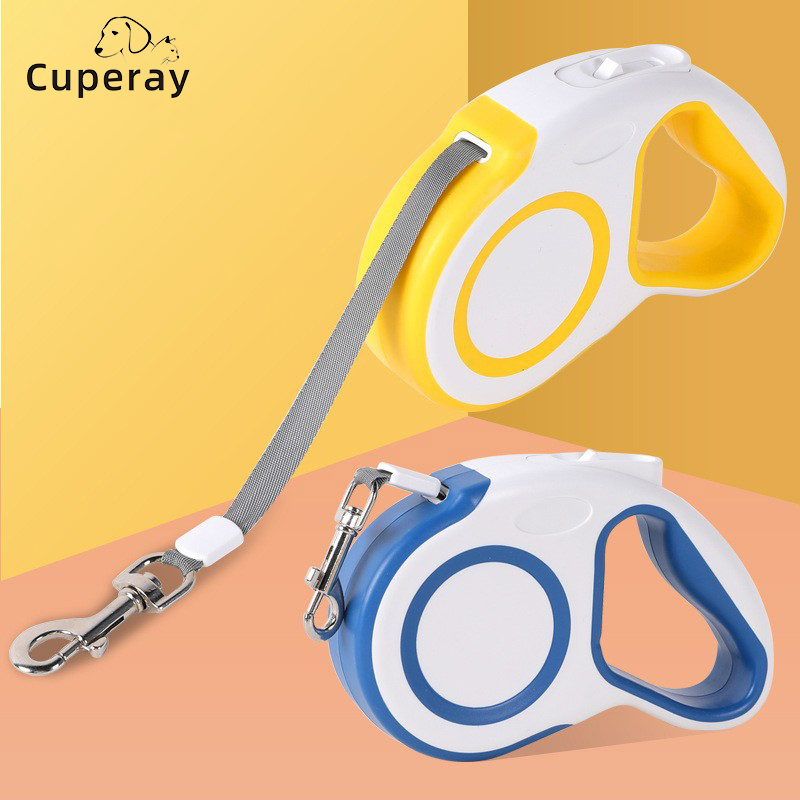 Dog Leash Retractable,No Tangle Dog Leashes Long for Medium Large Dogs,Nylon Cord and 1 Button Break & Lock Heavy Duty Dog Leads