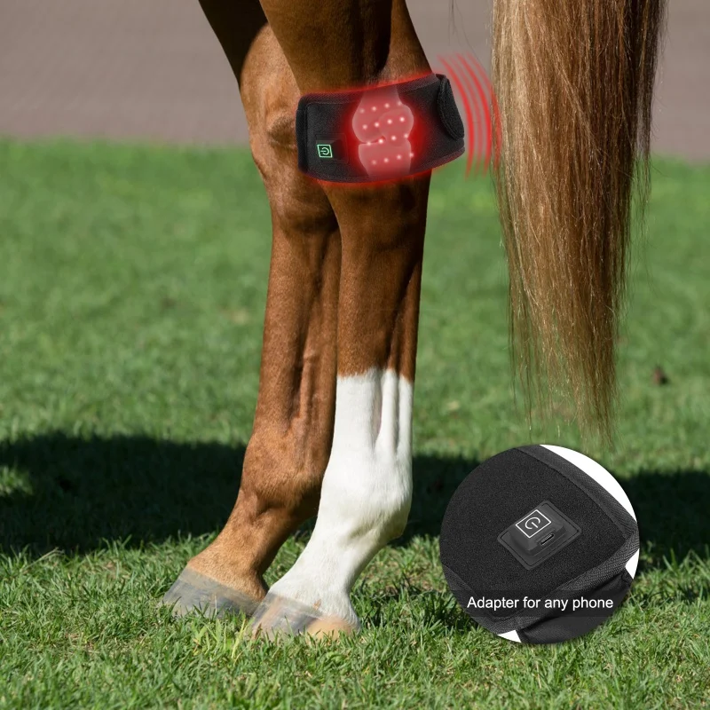 1pc 660nm 850nm therapeutic horse blanket infrared light therapy Horse Dog Bell Boots Tendon Riding Horse hoof Boots