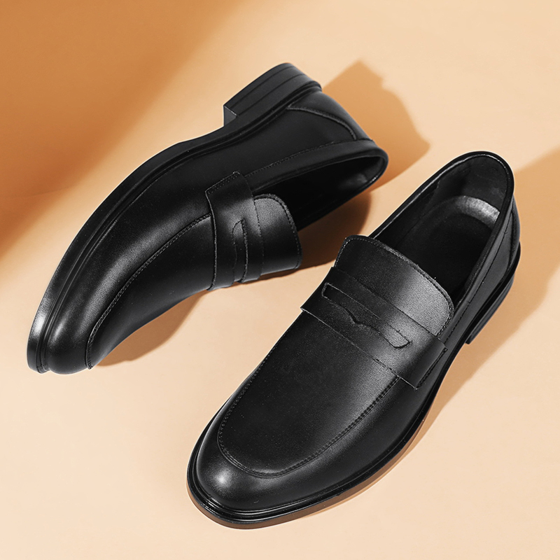 CYYTL Mens Black Shoes Dress Leather Loafers Casual Work Office Business Summer Platform Outdoor Designer Luxury Wedding Ankle