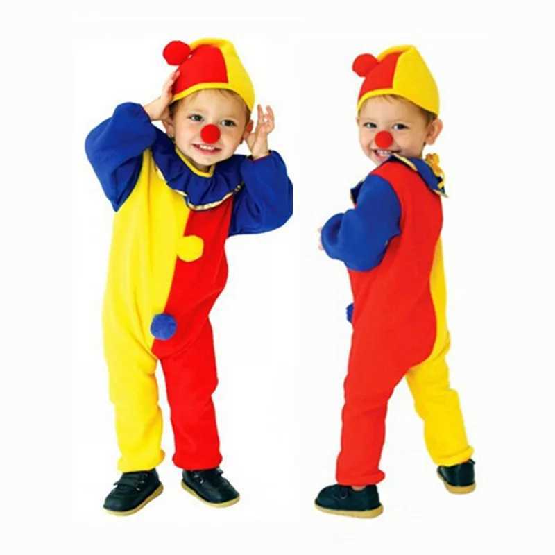 Bazzery Carnival Clown Circus Role Playing Costumes Halloween Childrens Boys and Girls Baby Birthday Party Costumes W240914