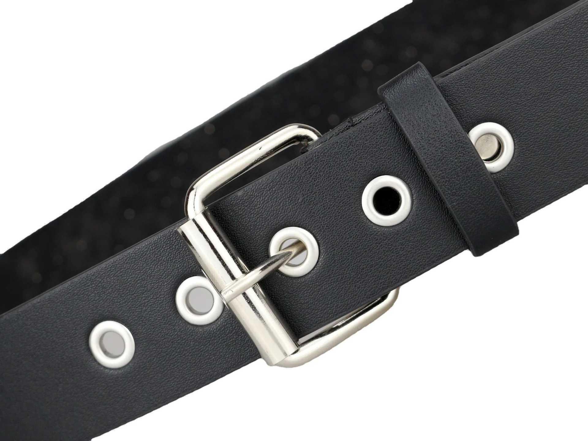 Women Men Belt 2024 Casual PU Leather Rivets Adjustable Cinch Belt Waistband for Daily Street 105/115/125cmX240914