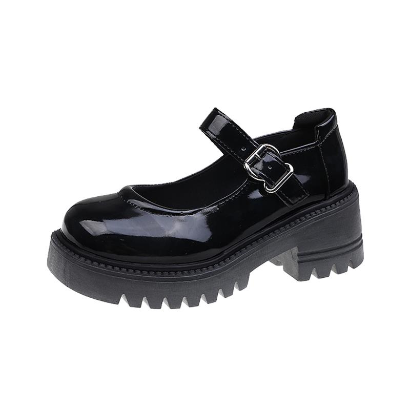 Shoes Women's Platform Casual Female Sneakers Oxfords Round Toe British Style Clogs Leather On Heels Summer Preppy Cotton Fabric 778f