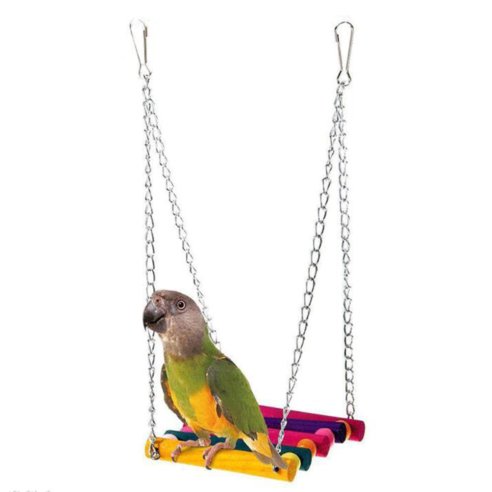 Bird Parrot Swing Toy Pet Bird Parrot Parakeet Budgie Cockatiel Cage Hammock Swing Toy Hanging Toy