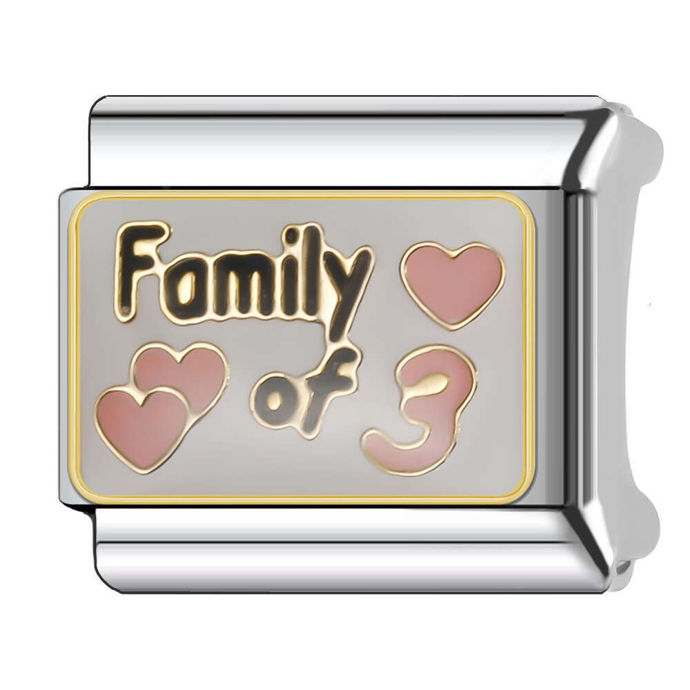 New Women's Gift I Love my brother and sister family Bead Italian Charms Links Bangle Beads Fit 9mm Stainless Steel Bracelet Making DIY For Women