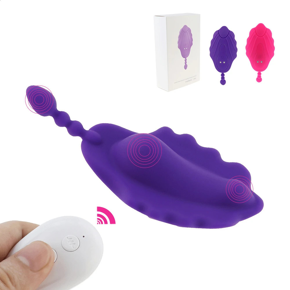 Soft wearable underwear vibrator invisible remote control vaginal clitoral stimulation anal plug adult sex toy 240914