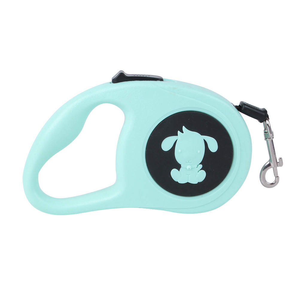 Pet Walking Leash with Anti-Slip Handle,Retractable Dog Leash, Strong Nylon Tape,One-Handed One Button Lock & Release for Dogs