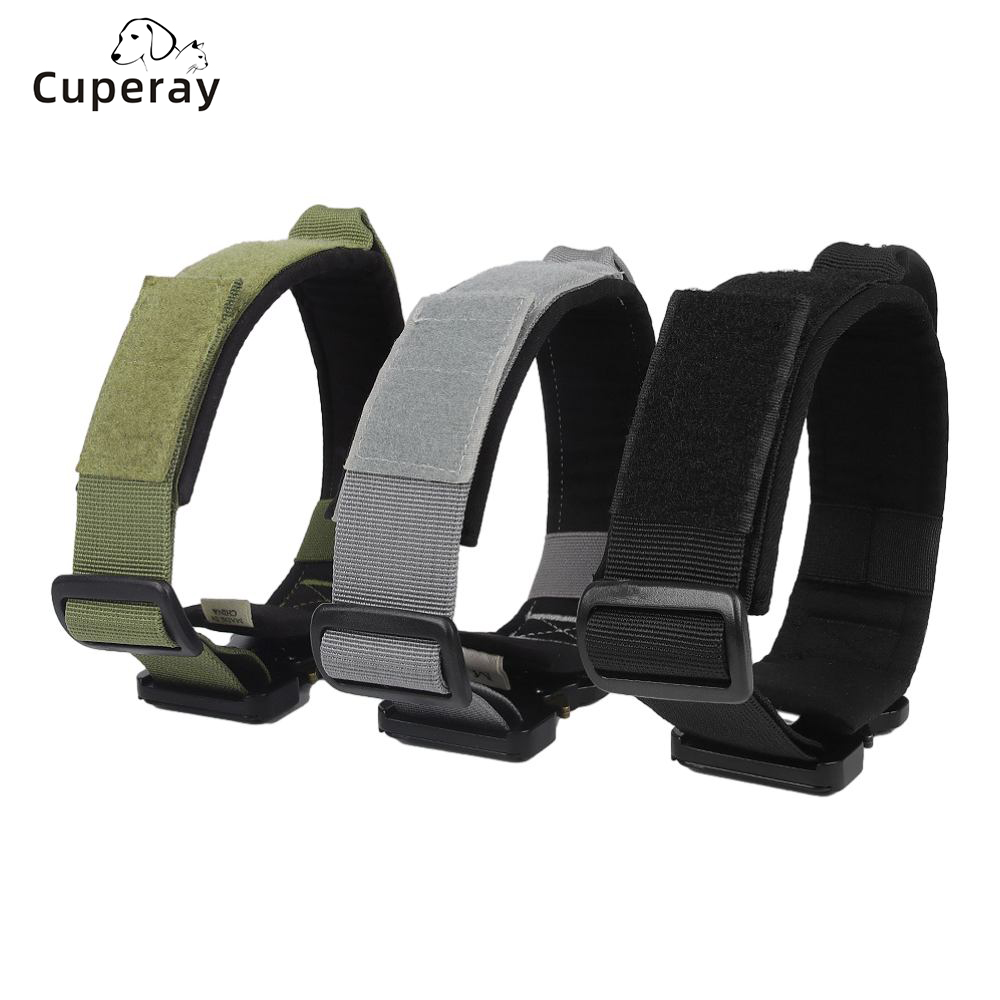Tactical Pet Collar Pull-on Buckle Ribbon Dog Collar Can Be Handled Adjustable Dog Collar Pet Supplies for Medium and Large Dogs