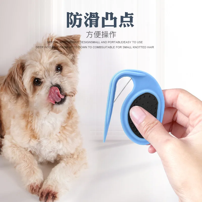 New Cat Dog Comb Pet Open Knot Comb Cat Puppy Hair Fur Shedding Grooming Trimmer Comb Blade Cat Brush Pet Grooming