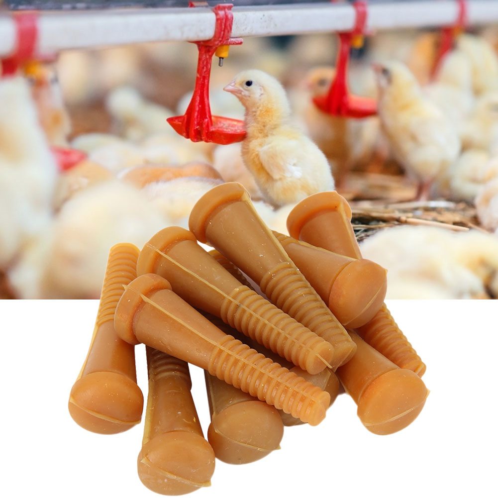 10PCS Rubber Livestock Farm Poultry Hair Removal Bar Machine For Chicken Duck Goose AccessoryThread Ring