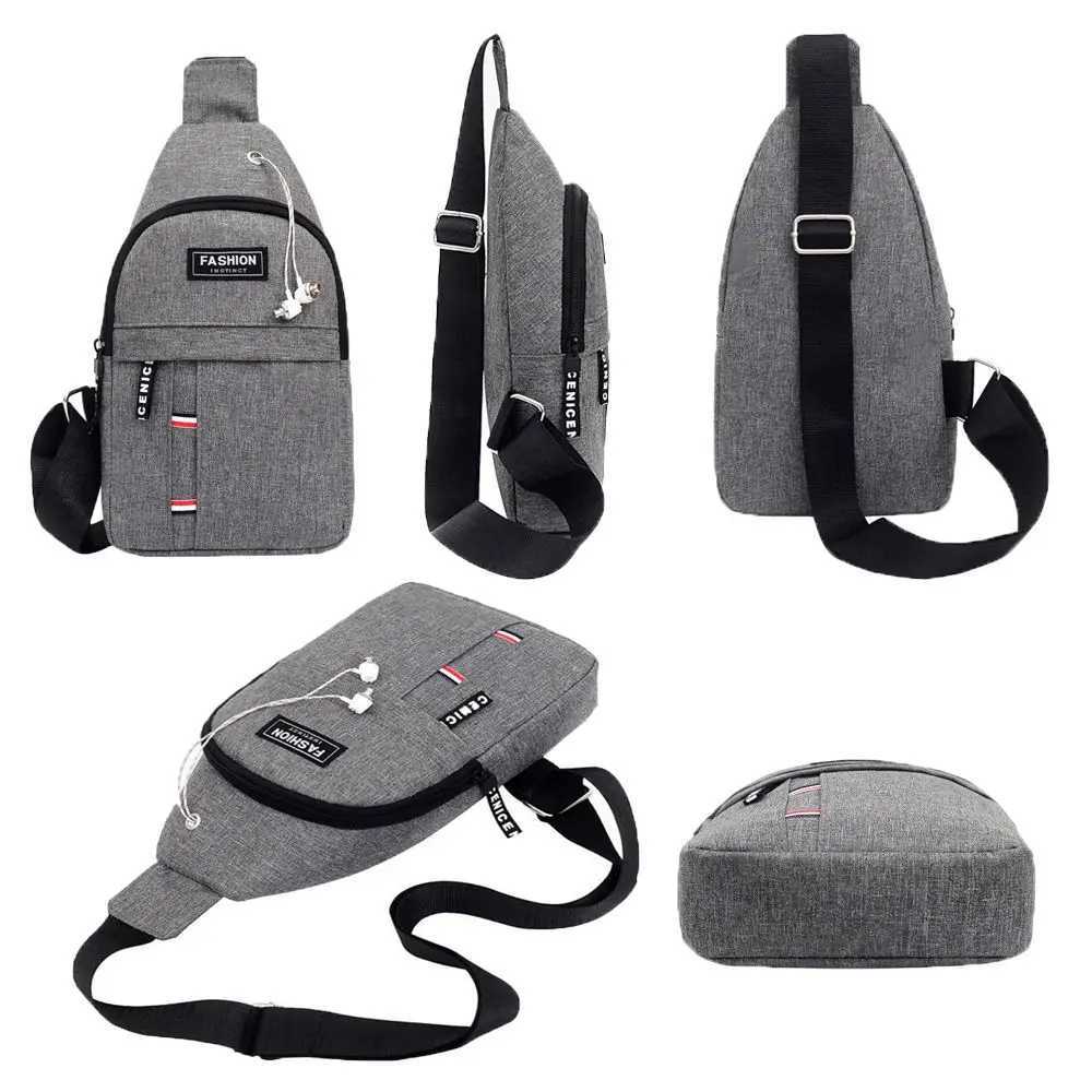 New fashion mens luggage Korean casual sports waterproof shoulder cross body luggage Z250407