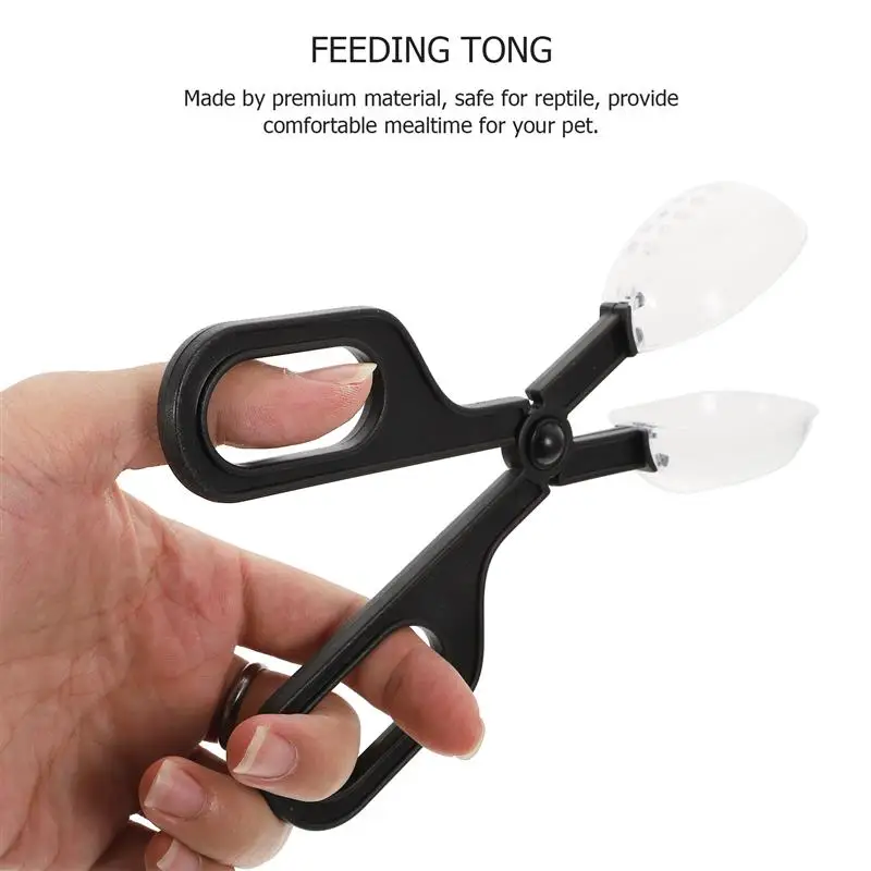 Reptile Terrarium Lizards Plastic Tongs Tweezers Pet Raising Feeding Tool Clip School Insect Biology Study Tool Pet Tools