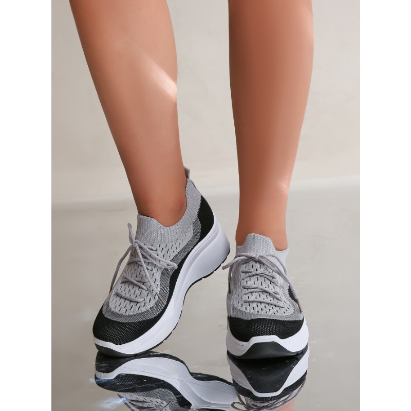 Woman Sports Height Increasing Platform Shoes Sneakers Women Shoes Breathable Mesh Sports for Ladies Chunky Shoes