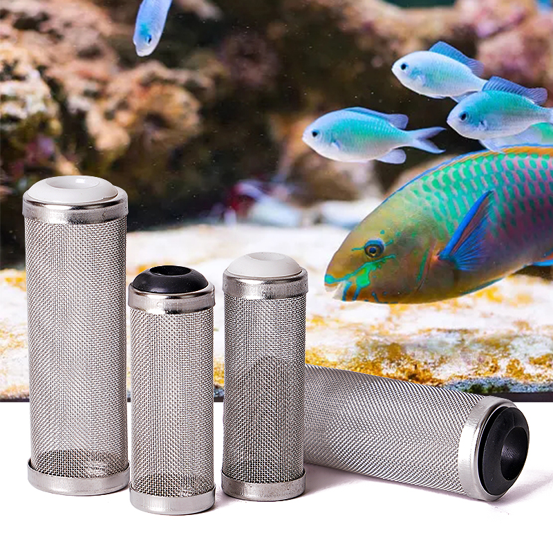 12/16mm Aquarium Inflow Inlet Filter Stainless Steel Mesh Net Guard Fish Tank Filter Accesories Intake Strainer Prefilter Cover