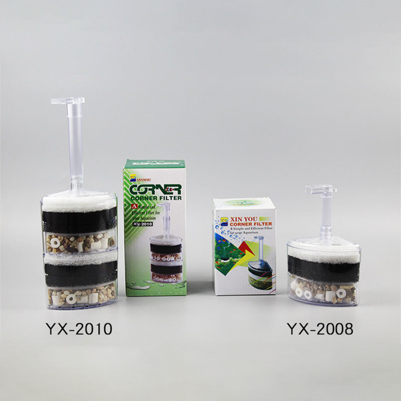 Multi-layer Media Pneumatic Fish Tank Filter Aquarium Corner Sponge Filter Quiet Betta Fry Shrimp And Small Fish Bio Foam Filter