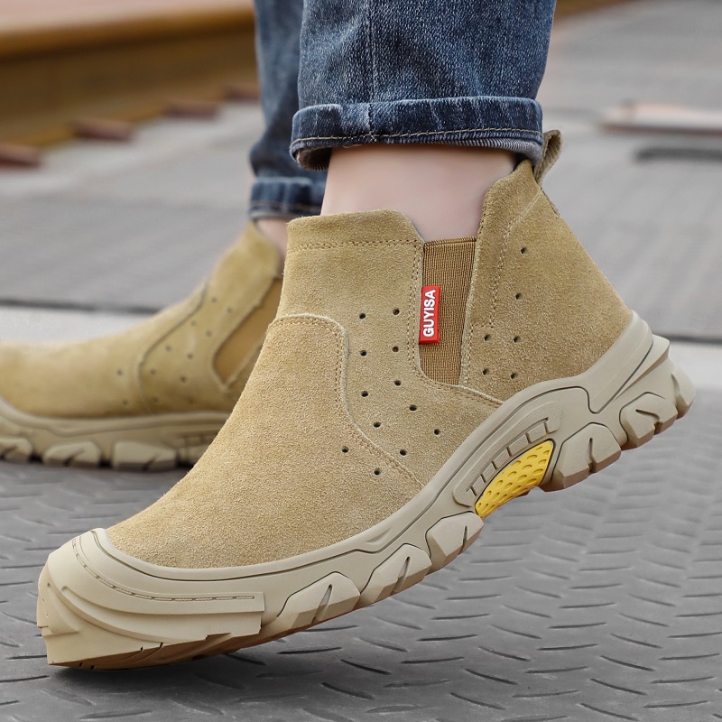 Welder Indestructible Steel Toe Safety Shoes Men Puncture-Proof Sneakers Anti-Slip Work Boots e61f