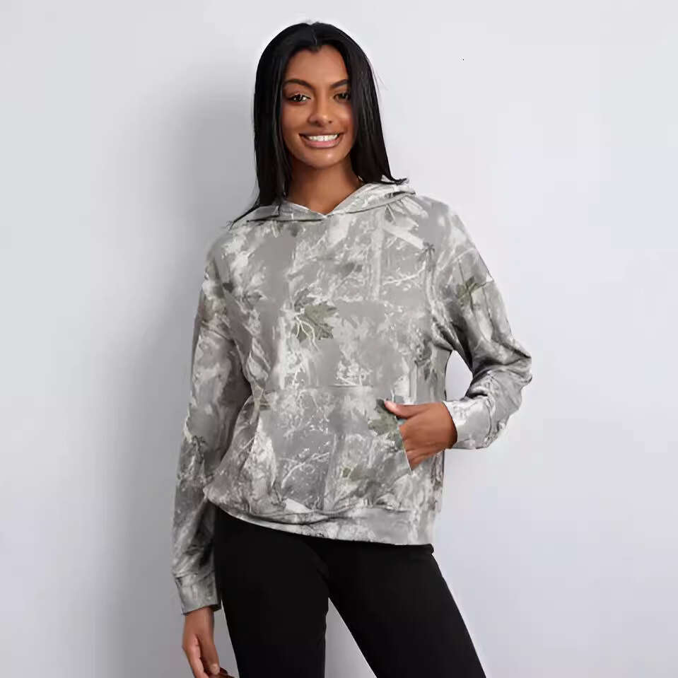 New men's with maple leaf emerald flower pattern, women's top and hoodie