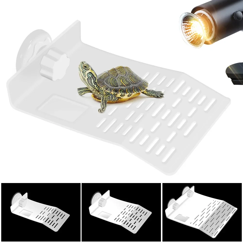 Aquarium Turtle Climbing Platform Fish Tank Simulation Lawn Turtle Resting Terrace Suction Cup Floating Tortoise Ramp Ladder