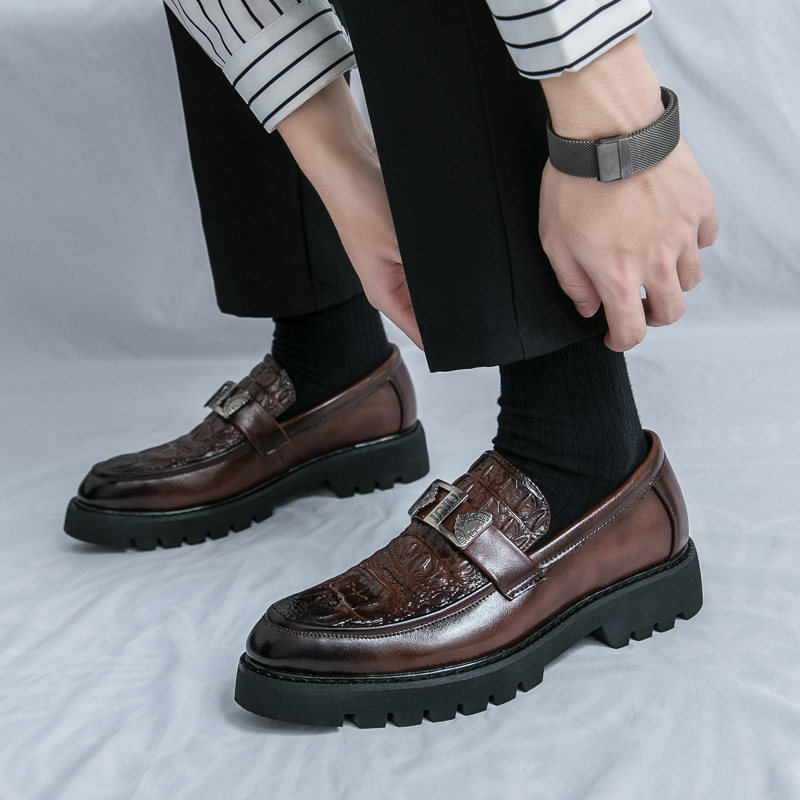 Leather Patent Loafers Men Casual For Gentleman Office Oxfords Dress Formal Shoes Instappers Heren Big Size 45 46 581e mal b67b