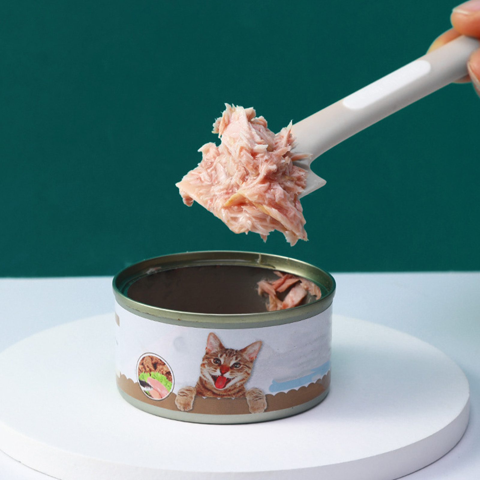 Pet Food Can Spoon Safe Practical Right Angular Design Dog Cat Food Canned Scoop Mixing Spoon For Home