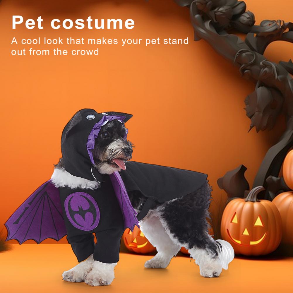 1 Set Pet Halloween Costume Easy to Wear Unique Funny Cute Dog Cosplay Outfit for Parties Decoration
