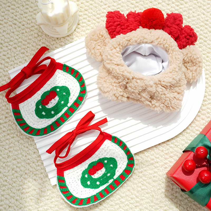 Pet Cat Dog Christmas Hat Cartoon Cosplay Dress Up Party Cute Costumes Small Dogs Cats Party Outdoor Outfits Pet Supplies