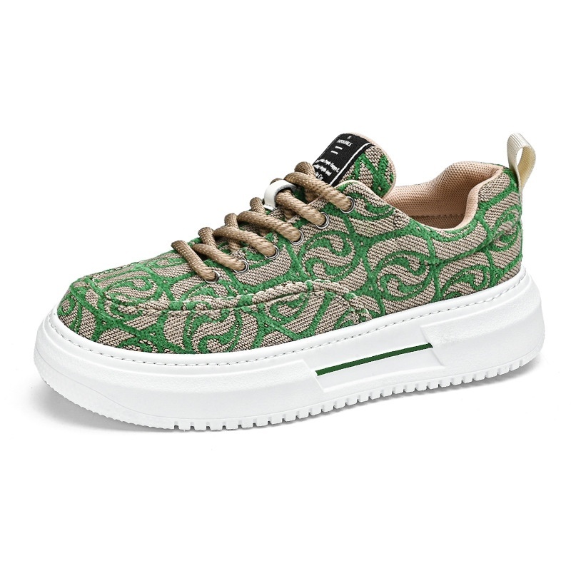 Summer 2024 New Breathable Canvas Colorful Versatile, Low Top Men's Trendy Shoes for Sports and Leisure Increase