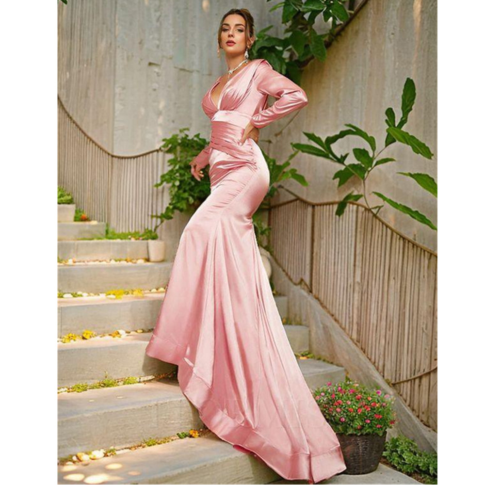 Sky Blue A Line Prom Dress Appliques High Split Strapless Evening Party Dress Beaded Saudi Arabia Prom Gowns Custom Made 02