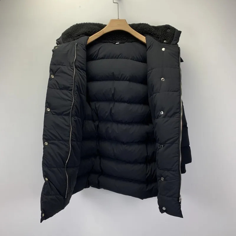 Autumn and winter womens hooded down jacket Y2K casual jacket ultra-thin fit waist belt warm fashion clothing single-layer womens jacket 240914