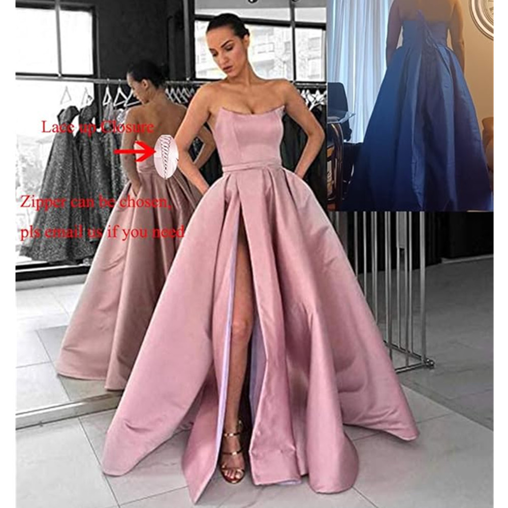 Princess A-Line Off Shoulder Prom Dresses Tulle Pink Evening Gowns Floor Length Elegant Formal Party Gown for Women 01