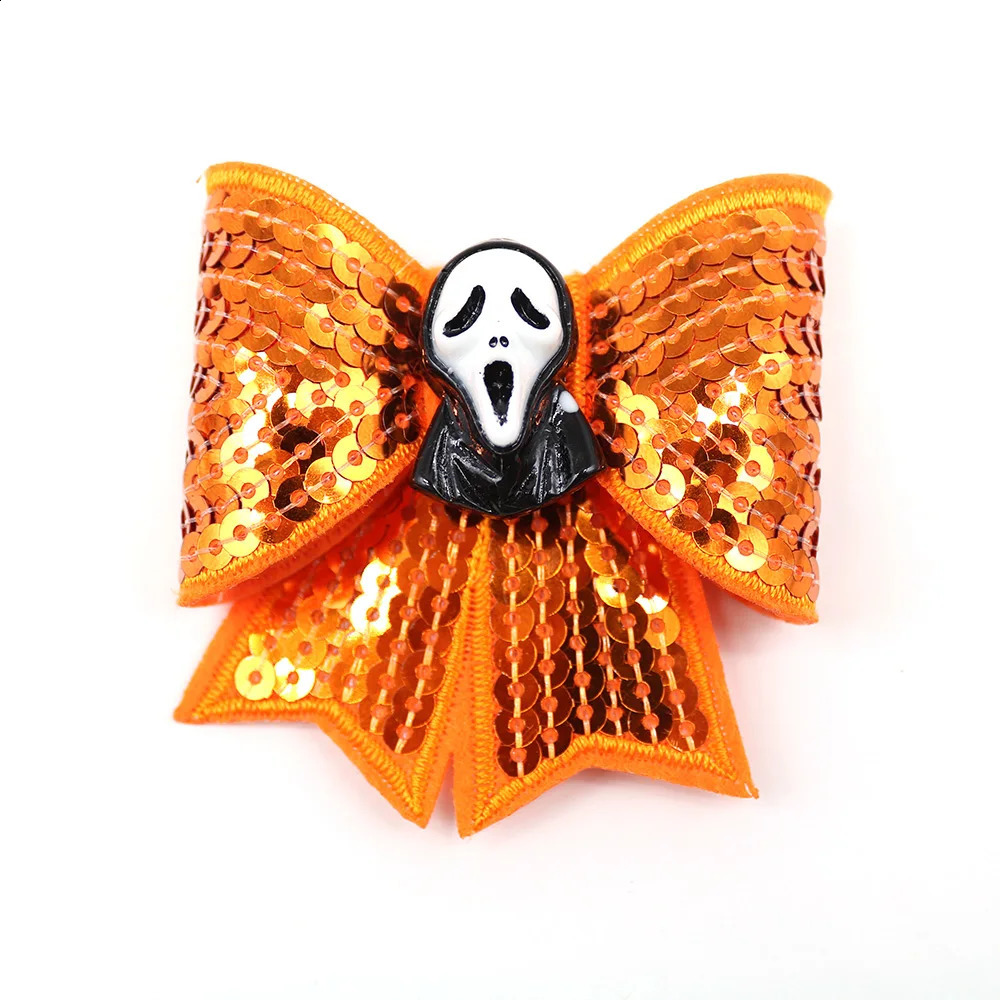 40 pet accessories Halloween dog bow tie sliding pet dog collar skull pet bow for puppy accessories puppy supplies 240914