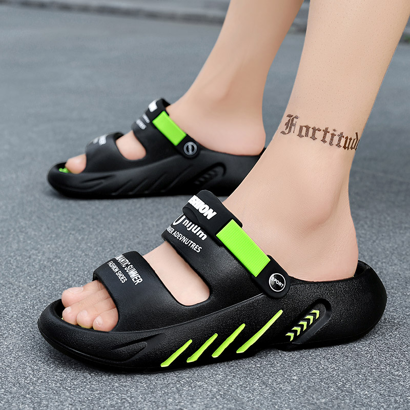 Men's Massage Slippers Outdoor Sandals Beach Comfortable Soft Slides Indoor Casual Shoes Men Outdoor Sandals Big Size 46 47 48