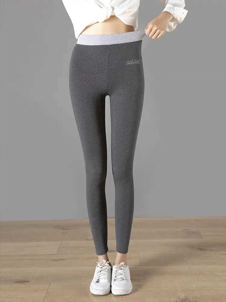 Winter Warm Leggings Women Cotton Sexy High Waist Seamless White Leggings Women XXL Black Pants Stretchy Athletic Tights 2022X240914