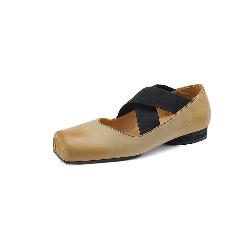 Genuine Leather Pig Nose Loafers: Slip-on Footwear for Modern Women 4