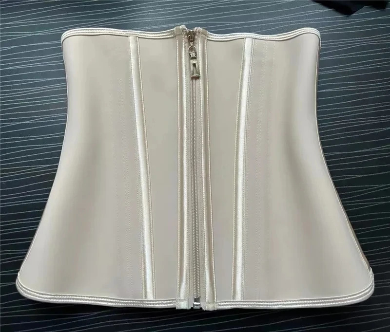 Fajas Colombian Girlds Latex Waist Trainer Double Compression Belt Abdominal Control Sheath Weight Loss Flat Abdominal Model Belt 240913