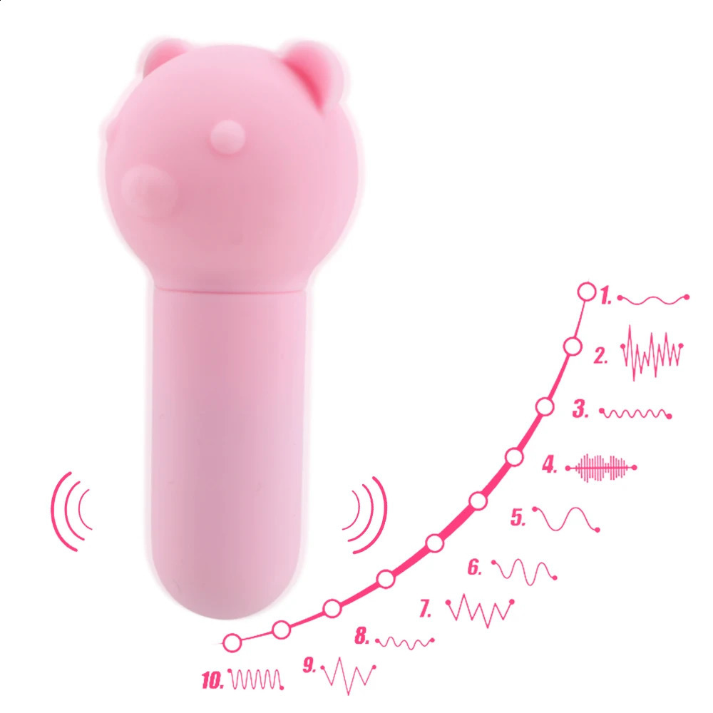 85mm Sexy Bear Vibrators For Women Dildos Anal Plug Clitoris G-spot Massager Sex Toys Adults Products Female Masturbator Erotic 240914