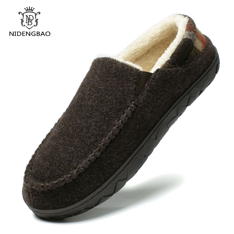 Plush Men Slipper Winter Warm House Indoor Shoes Sneaker Waterproof Soft Thick Sole Slides Casual Fashion Cotton Slipper for Men