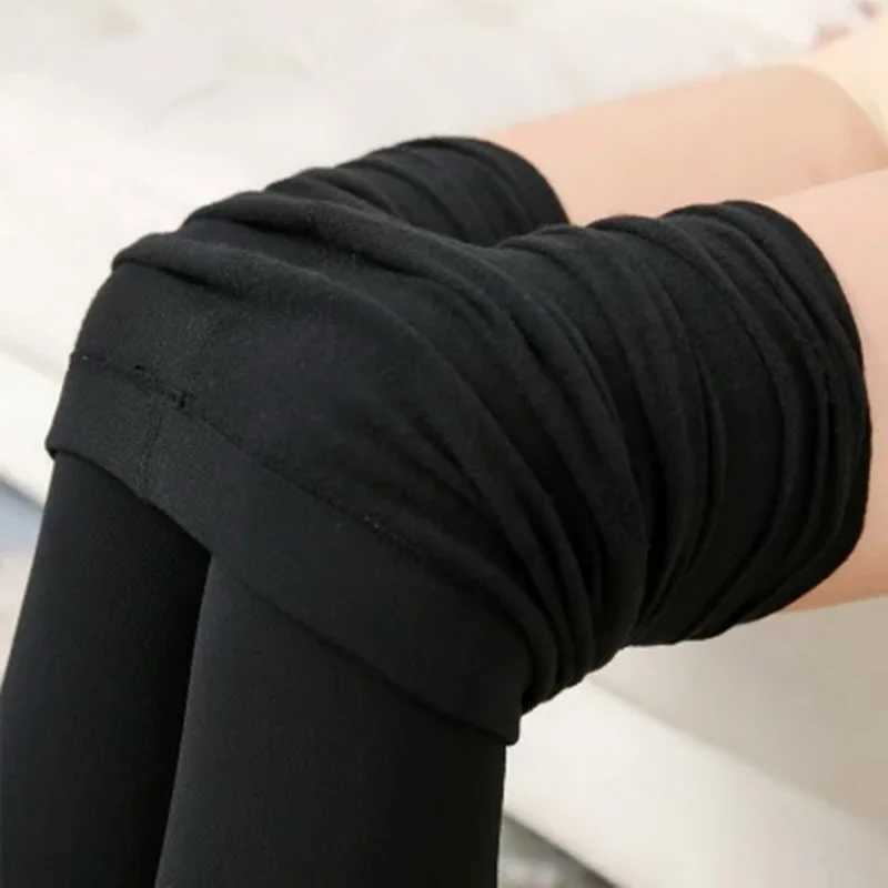 Color Winter Leggings Leggins For Women Warm Velvet Leggins Solid High Waist Leggings Stretchy Leggings dropshippingX24
