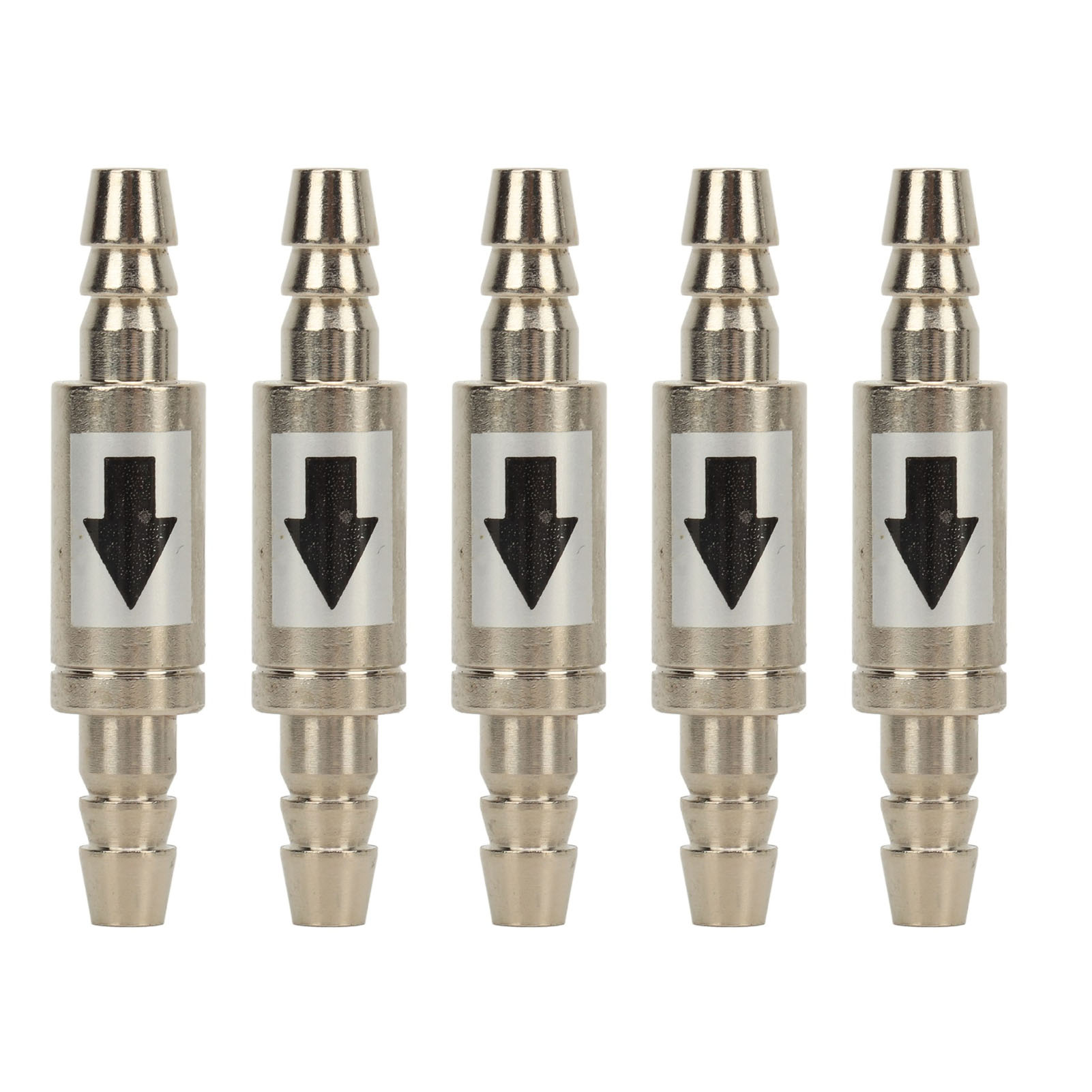 Stainless Steel CO2 Check Valve, 1 Way, Fish Tank, Aquarium Zone Generators, 5Pcs
