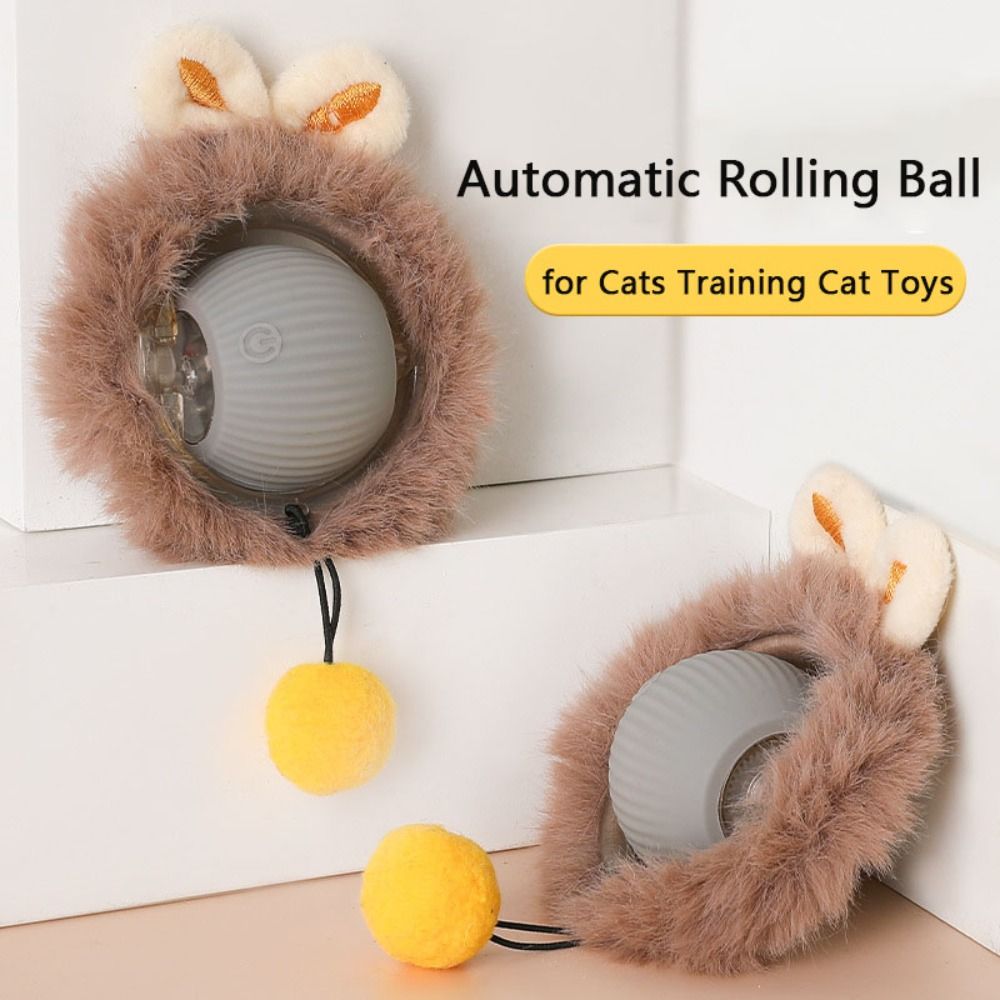 Imitate Mouse Tail Smart Cat Toys Indoor Playing Gift Electric Cat Ball Toy Interactive for Cats Automatic Rolling Ball