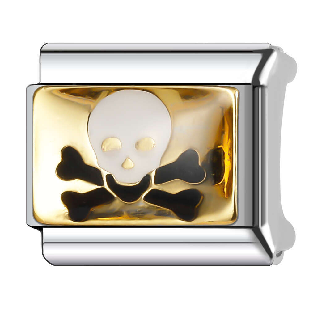 New Women's Gift friend Bead Italian Charms Links Bangle Beads Fit 9mm Stainless Steel Bracelet Making DIY For Women Fashion Jewelry