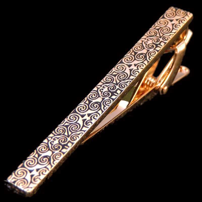 High quality French shirt tie clip Sax Design golden Copper Metal for mans accessoryX240914