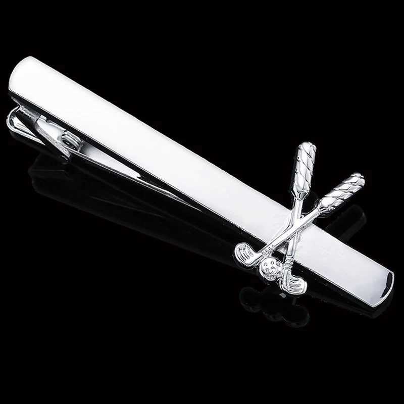 High quality French shirt tie clip Sax Design golden Copper Metal for mans accessoryX240914