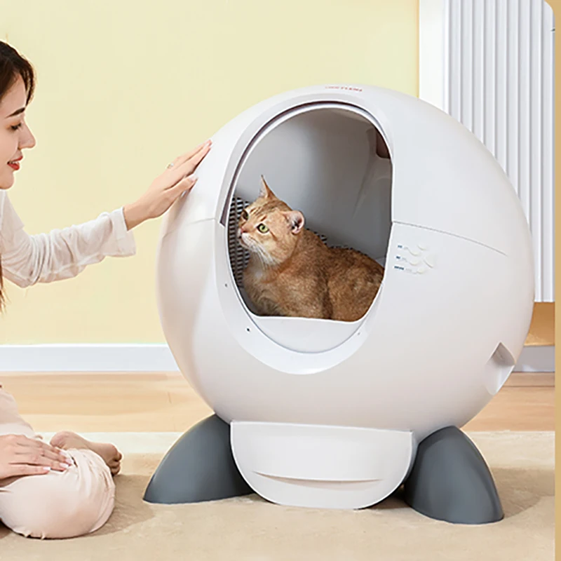 Smart Automatic Cat Toilet Litter House Stuff Large Cat Toilet Hidden Cage Deodorizer Arenero Autolimpiable Gato Pet Toilet