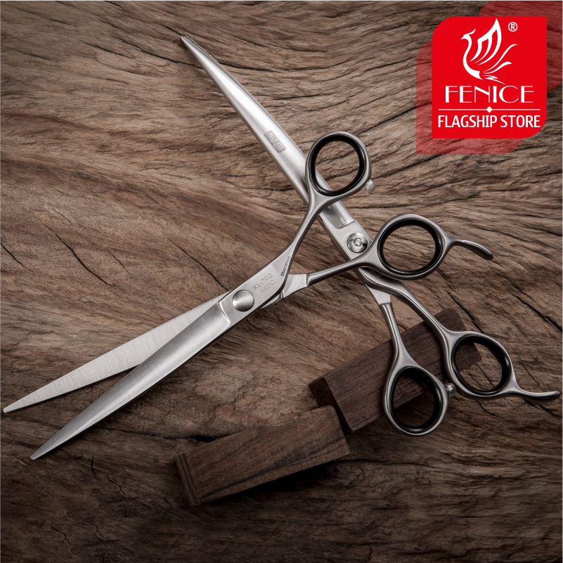 Fenice 7.0/7.5 Inch Professional Pet Scissors Dog Grooming Curved Shears
