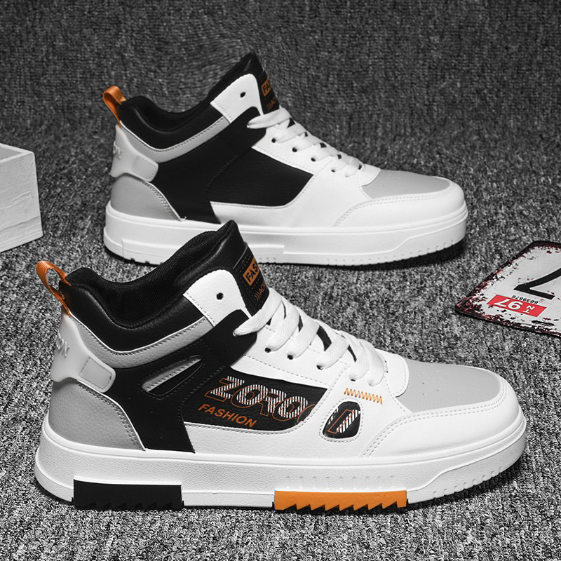 Men's Fashion Spring 2024 New High Top School Casual Board Shoes