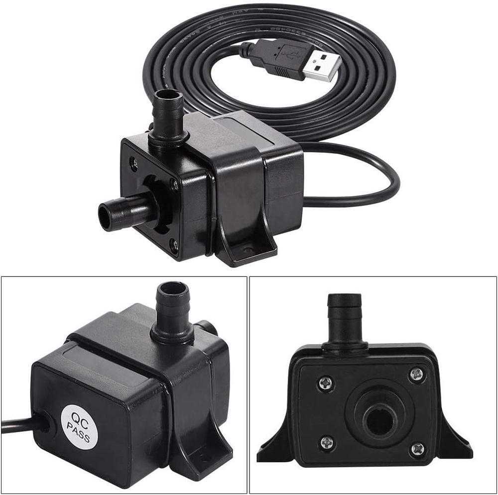 USB Water Pump, Water Pump for Fountains Water Fountain Pump Submersible Water Pump for Fish Tank, Pond, Aquarium, Statuary