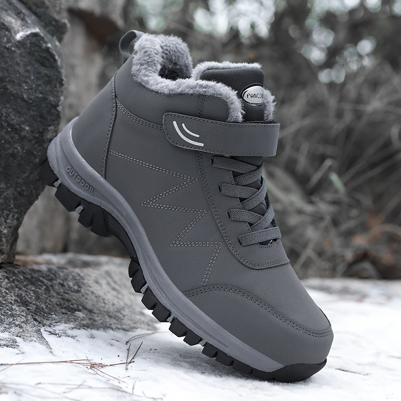 Winter Ankle Waterproof Warm Snow Boots Non-slip Hiking Men Sneaker Comfortable Couple Shoes Women