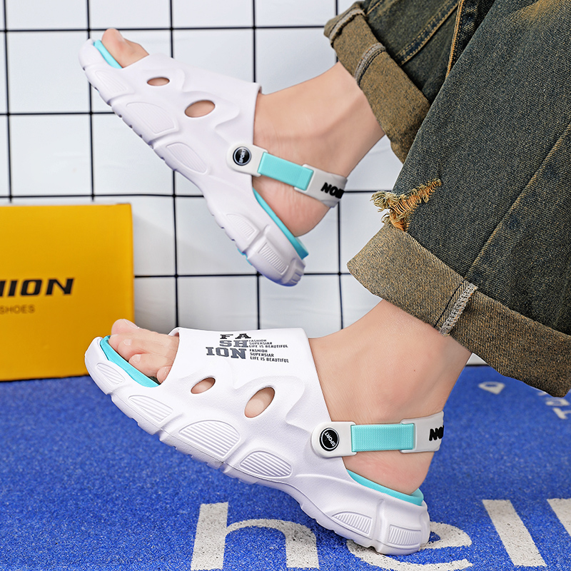 Men's Outdoor Sandals Slippers Beach Comfortable Slides Soft Clogs Men Casual Shoes Garden Shoes Men Beach Sandals Big Size 47